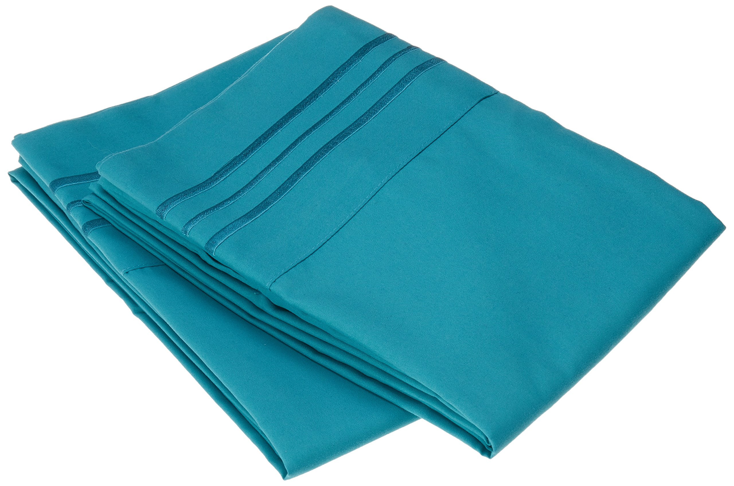 Elegant Comfort 1500 Thread Count Wrinkle & Fade Resistant Egyptian Quality Ultra Soft Luxurious 2-Piece Pillowcases, King Size,