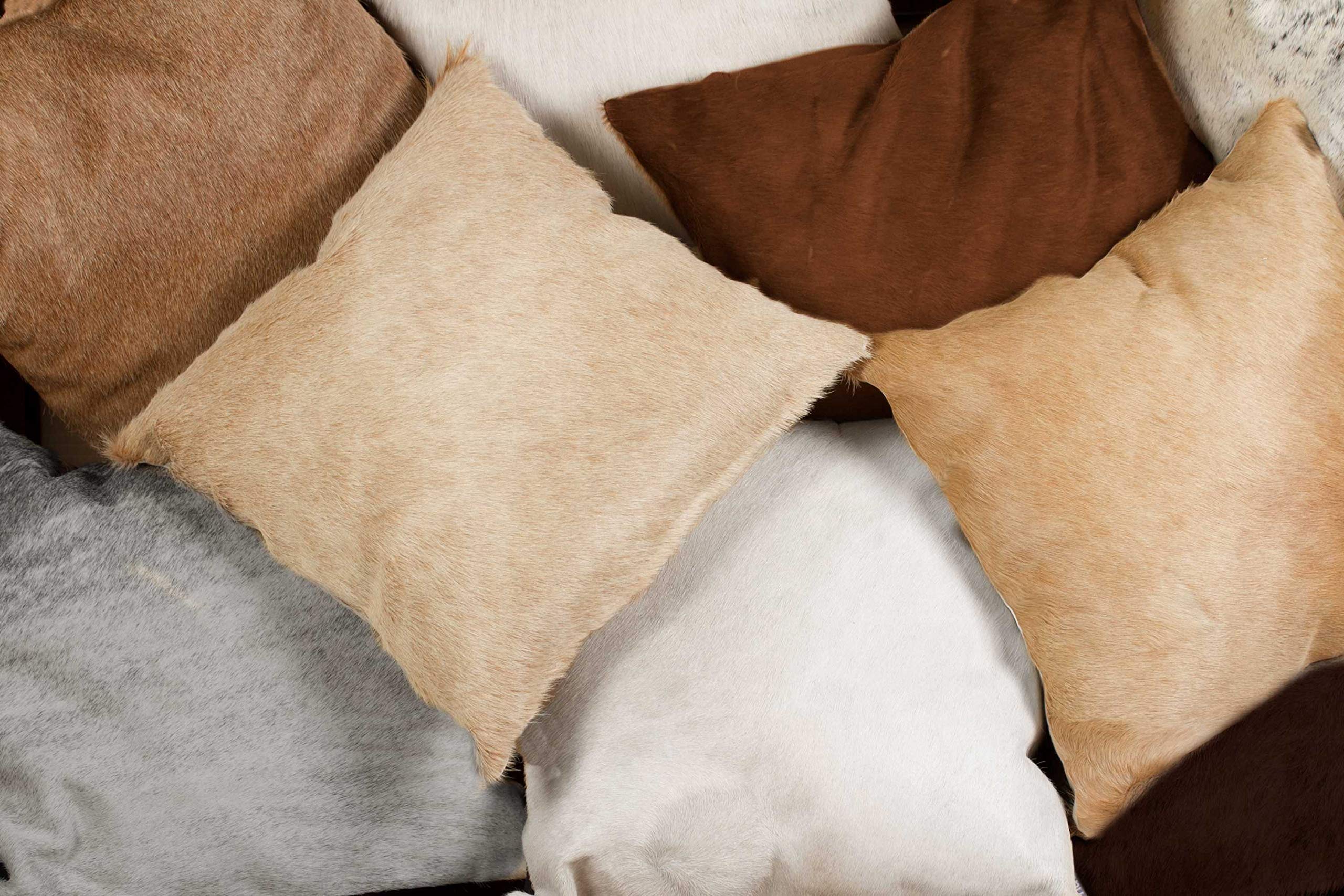HomeRoots Grey Cowhide, Microsuede, Polyfill 18' X 18' X 5' Gray Cowhide Pillow