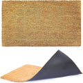 Ecomills Coco Coir Door Mat, Heavy Duty, Indoor Outdoor, Large Size, Rubber Backing Anti-Slip, Mats For Entry, Garage, Floor, Pa