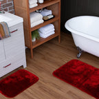 Mohawk Home Machine Washable Royal Bath Mat, Scarlet Red (1' 5'' X 2')