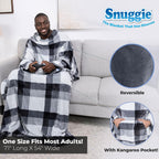 Snuggie Reversible - The Original As Seen On Tv Wearable Blanket That Has Sleeves - Cozy, Warm And Soft Velveteen - Oversized Fu