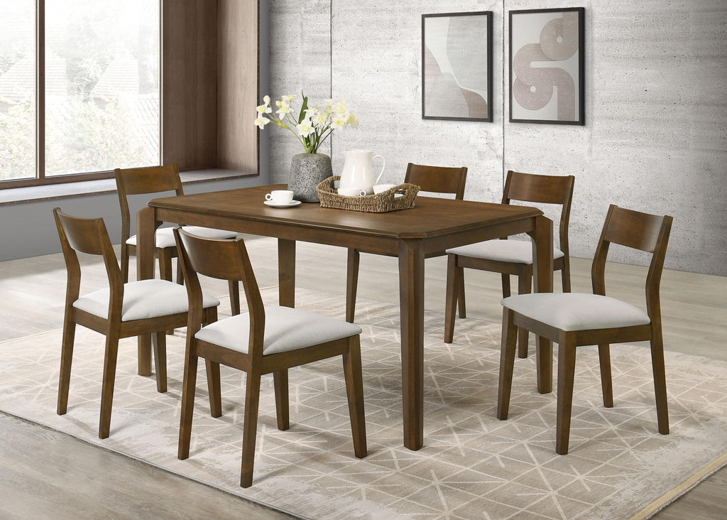 Coaster Home Furnishings Almonte 7-Piece 59-inch Rectangular Dining Set Dark Brown