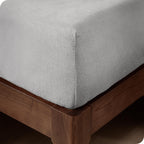 Bare Home Super Soft Fleece Fitted Sheet - Full Size - Extra Plush Polar Fleece - Deep Pocket - All Season Cozy Warmth (Full, Li
