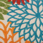 Nourison Aloha Indoor/Outdoor Green 2'3' X 12' Area-Rug, Tropical, Botanical, Easy-Cleaning, Non Shedding, Bed Room, Living Room, Dining Room, Deck, Backyard, Patio (2X12)
