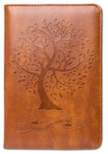Tree Writing Journal By Sohospark, Refillable Faux Leather, Lined Personal Diary, 6X8.75 Notebook For Writers. Fountain Pen Frie