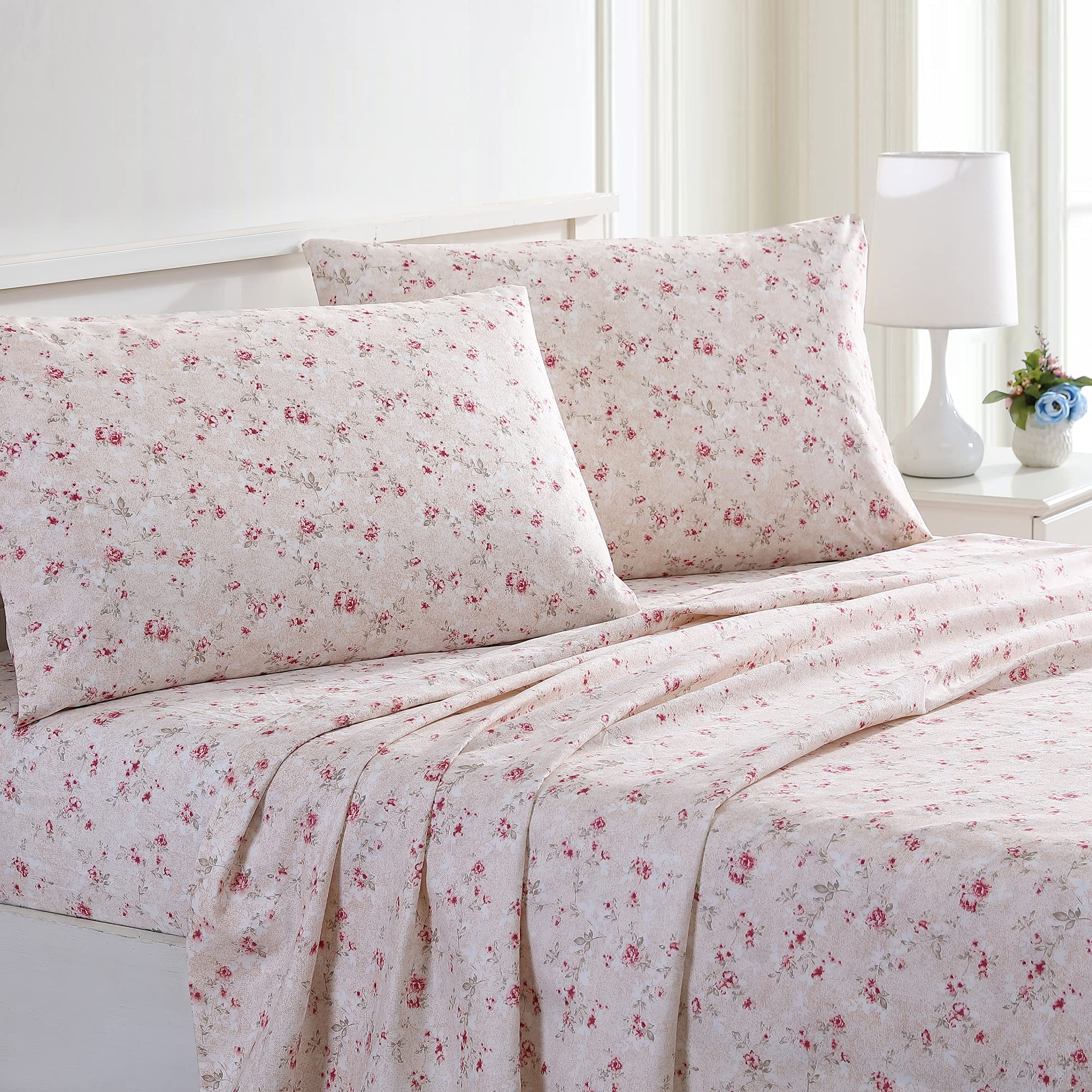 Modern Threads Silky Soft Microfiber and Wrinkle Free Sheets - Luxurious Microfiber Bed Sheets Includes Flat Sheet, Fitted Sheet