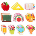 Xqumoi 30 Pack Teacher Notepads Set Total 600 Sheets, Book Pencil Ruler Blackboard Shaped Self Sticky Memo Pads For Teacher Appr