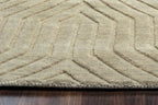 Rizzy Home | Tc8580 | Technique Collection | Wool Area Rug | 2'6" X 8' | Tan Solid