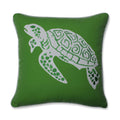 Pillow Perfect Outdoor/Indoor Thomas Turtle Throw Pillow, 16.5' X 16.5', Green