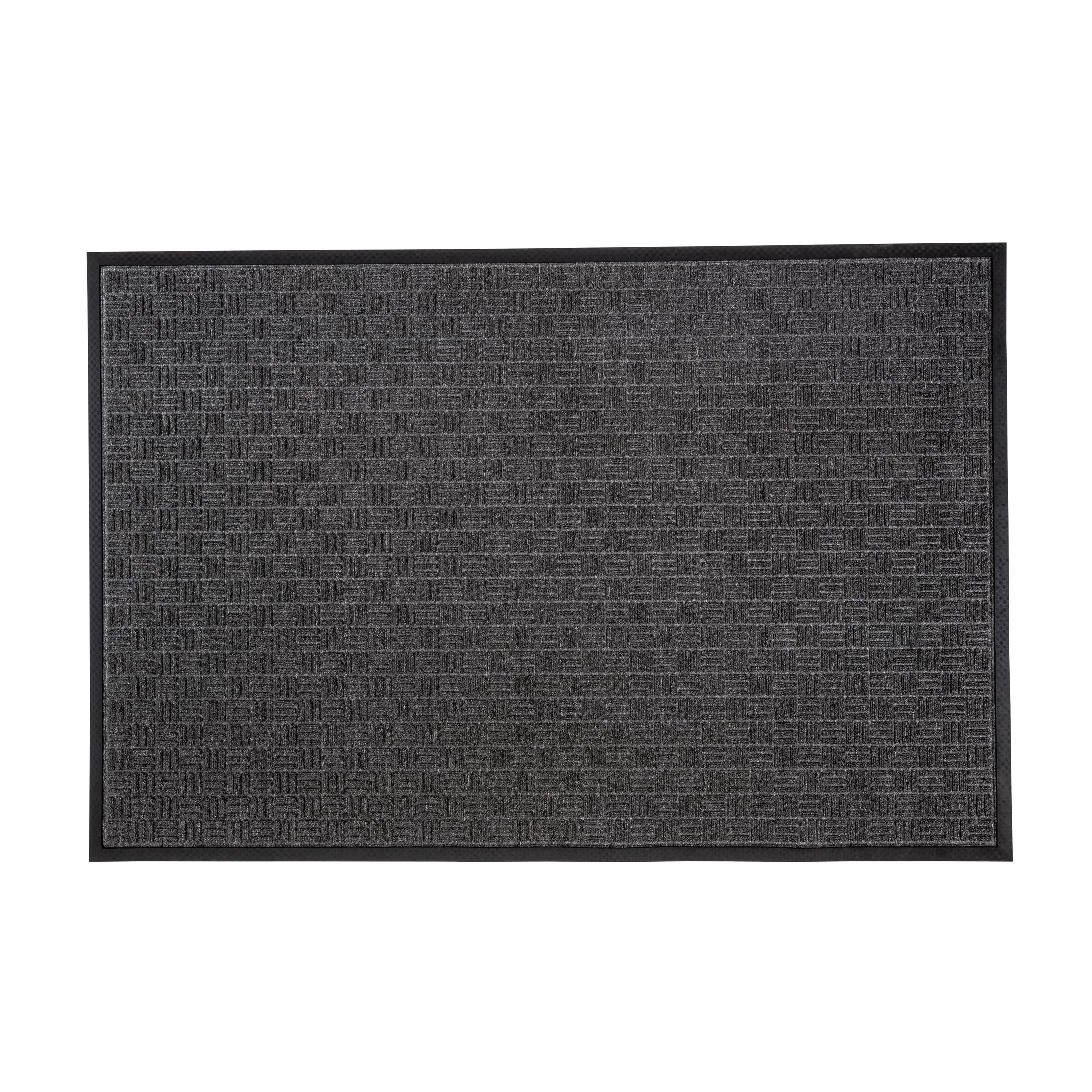 Floortex® Doortex® Ribmat Entrance Mat, Charcoal - 24&quot; X 36&quot;
