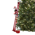 Mr. Christmas Super Climber Musical Animated Indoor, Plastic, Christmas Decoration, 42 Inches, White Santa