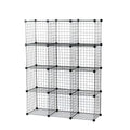 UNICOO 14 * 14 Large Size Panel Wire Cube Storage Organizer, Durable Wire Storage Cubes for Home and Office, Versatile Modular D