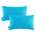 Yoozeku Indoor Outdoor Lumbar Pillows,Waterproof Outdoor Pillows Set Of 2 For Patio Furniture,12  20 Inch,Grey