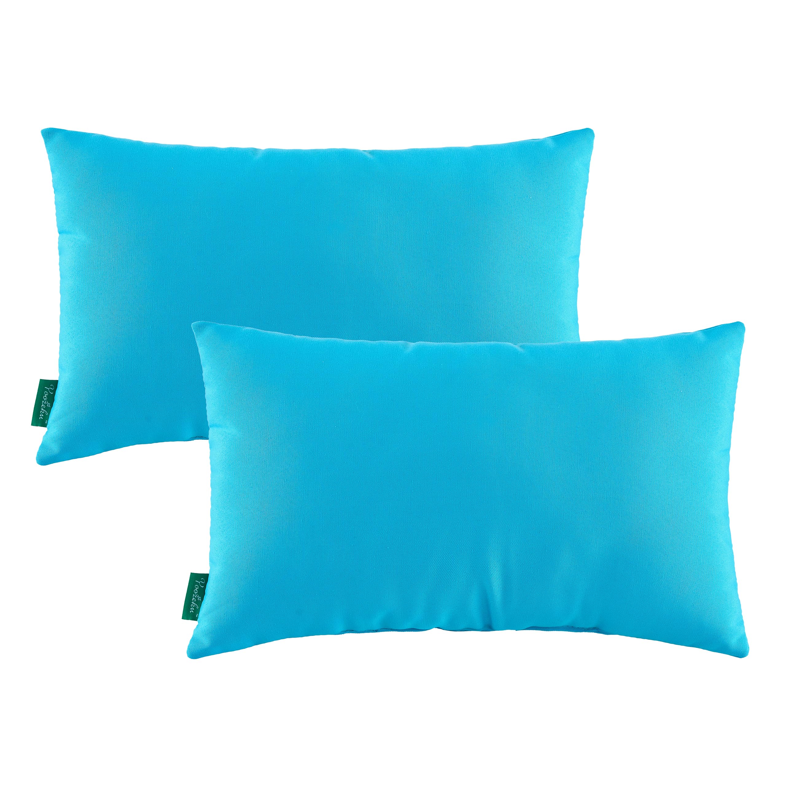Yoozeku Indoor Outdoor Lumbar Pillows,Waterproof Outdoor Pillows Set Of 2 For Patio Furniture,12  20 Inch,Grey