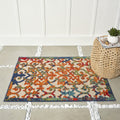Nourison Aloha Indoor/Outdoor Multicolor 2'8' X 4' Area Rug, Transitional, French Country, Easy Cleaning, Non Shedding, Bed Roo