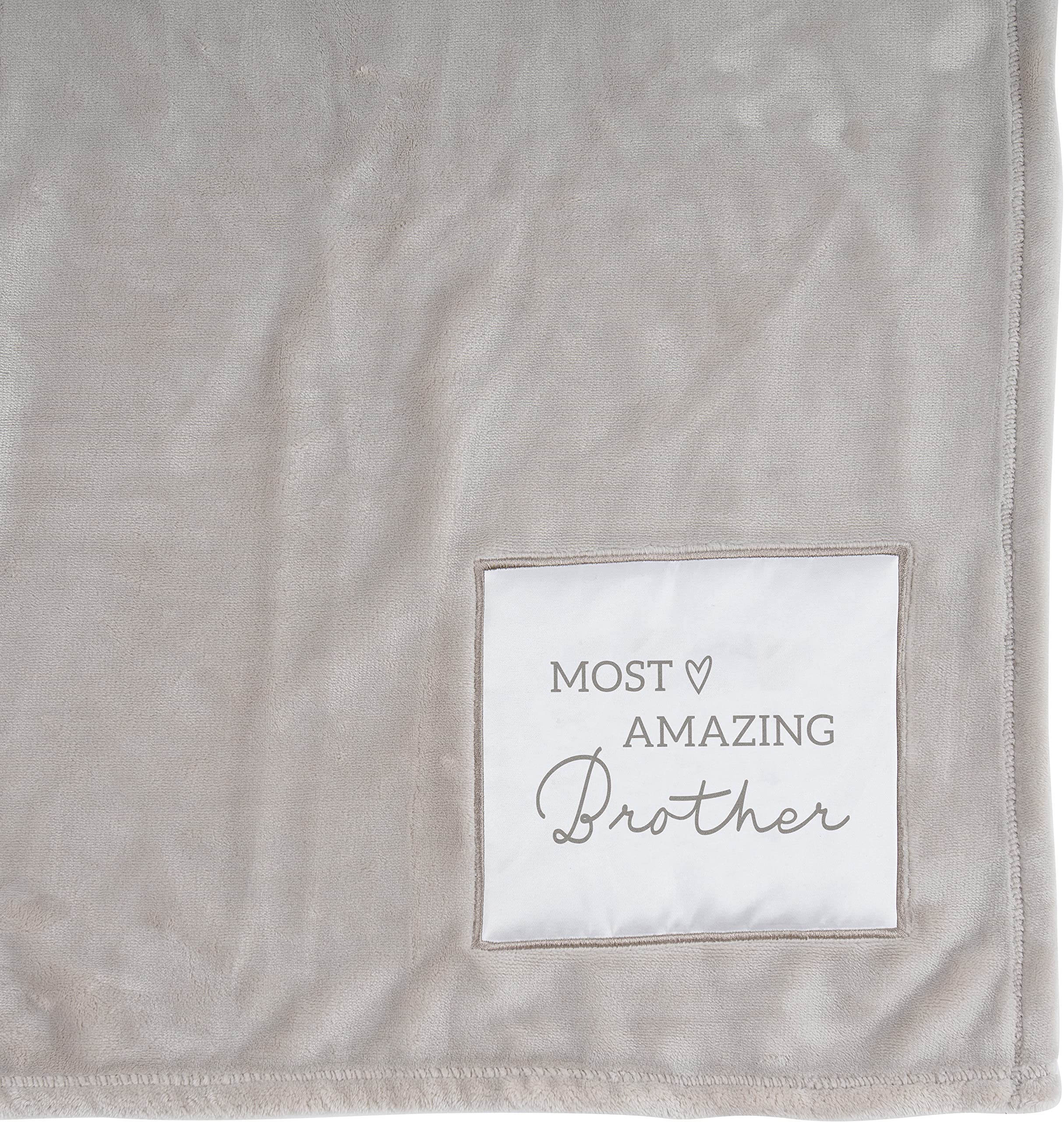 Pavilion - Most Amazing Brother - 50' X 60' Royal Plush Neutral Colored Couch Bed Throw Blanket Foster Adoptive Stepbrother Si