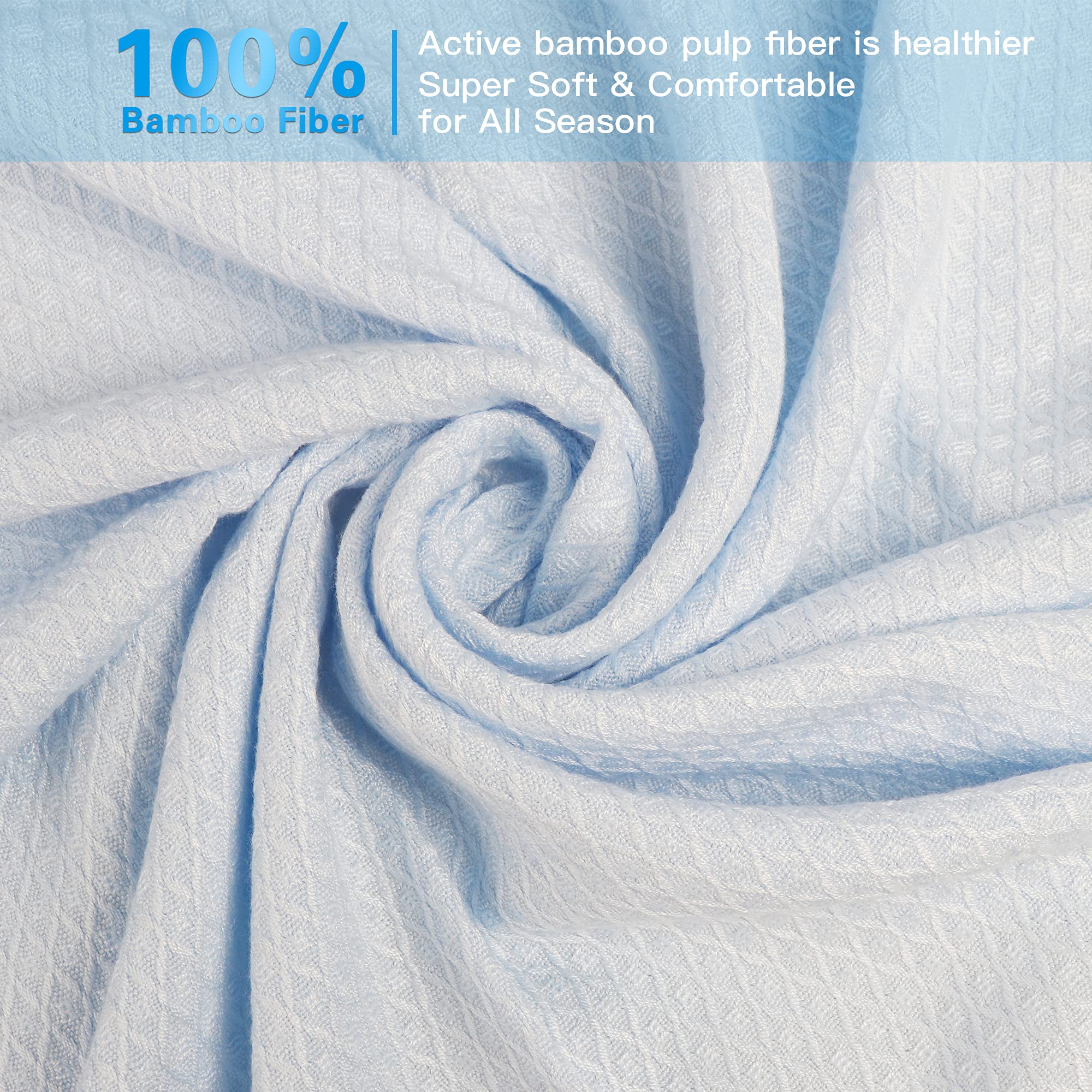 Amyhomie Cooling Blanket King Size, 100% Rayon Derived From Bamboo, Cool Summer Blanket For Hot Sleepers, Soft Comfy Lightweight