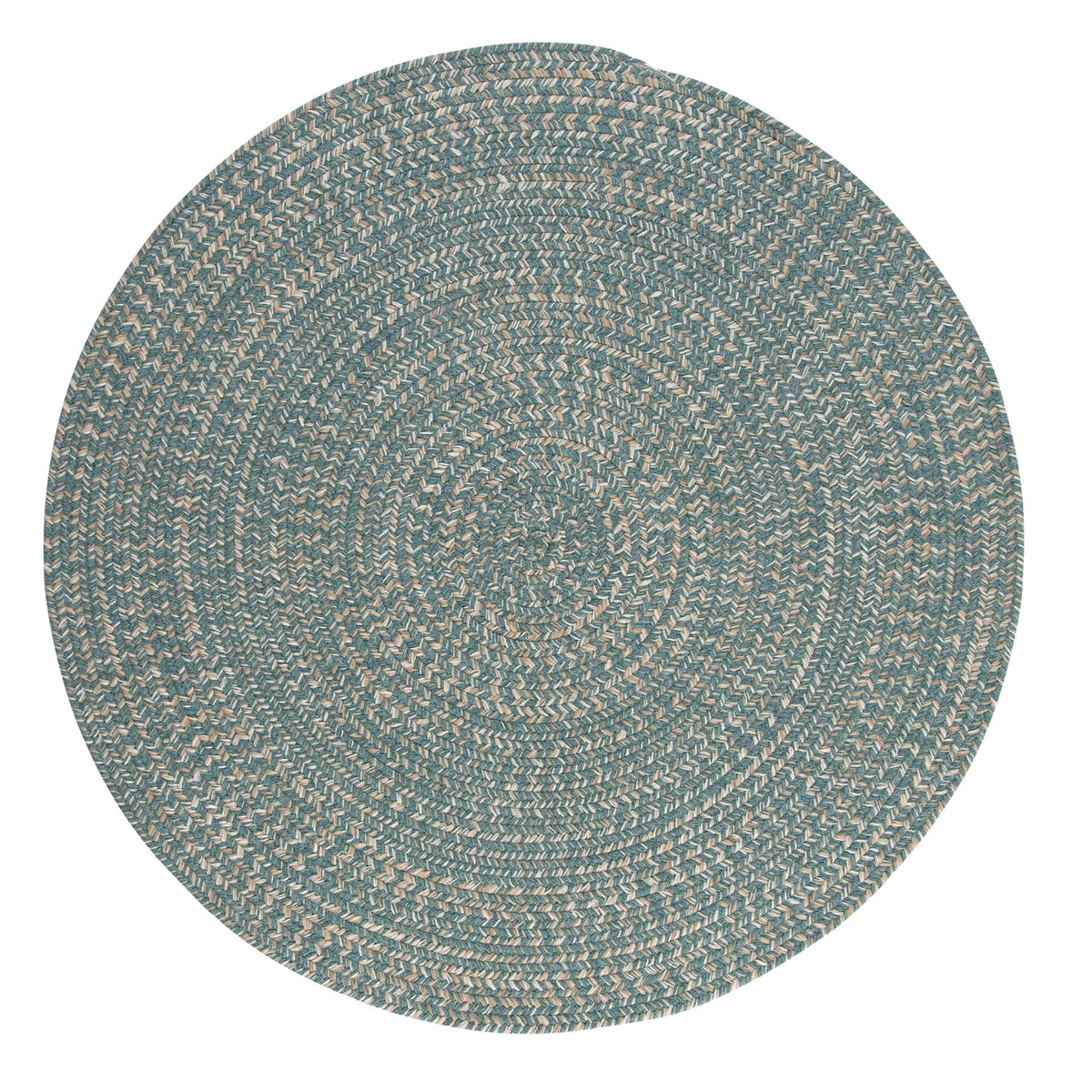 Tremont Round Area Rug, 10 By 10-Feet, Teal