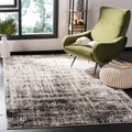 SAFAVIEH Adirondack Collection Accent Rug - 4 x 6, Silver & Black, Modern Abstract Design, Non-Shedding & Easy Care, Ideal for