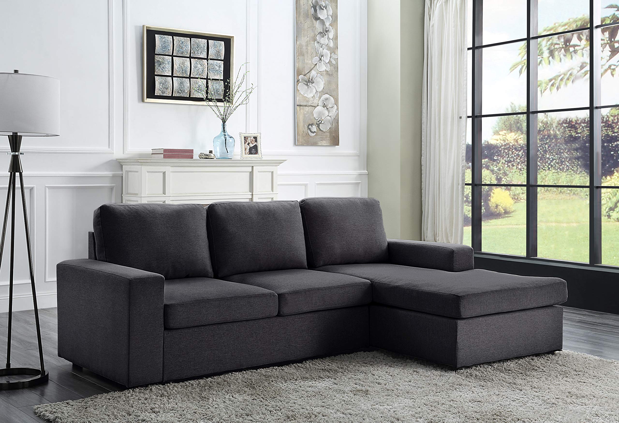 Lilola Home Newlyn Sofa with Reversible Chaise