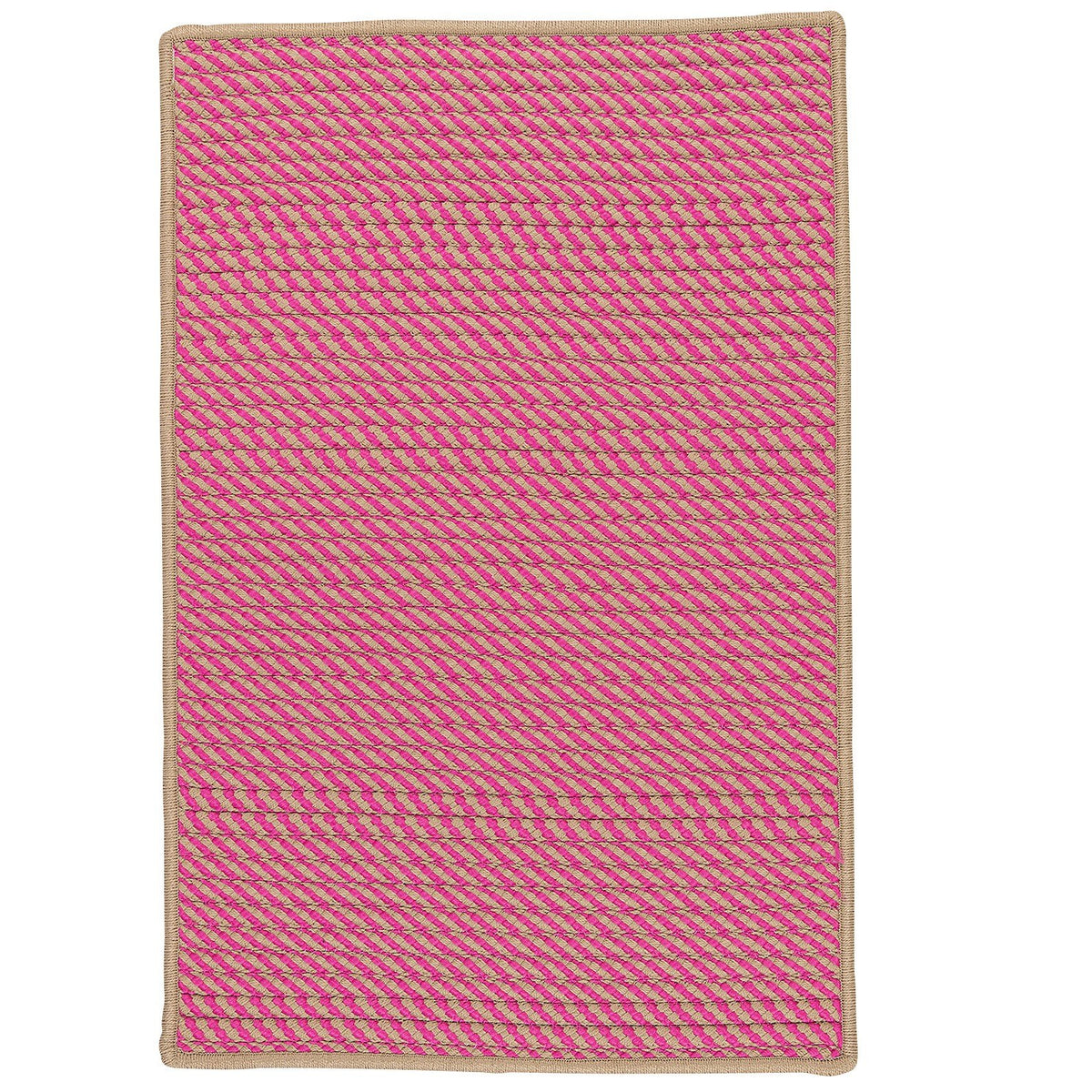 Point Prim Sample Swatch Rugs, 14 X 17&quot;, Magenta Pink