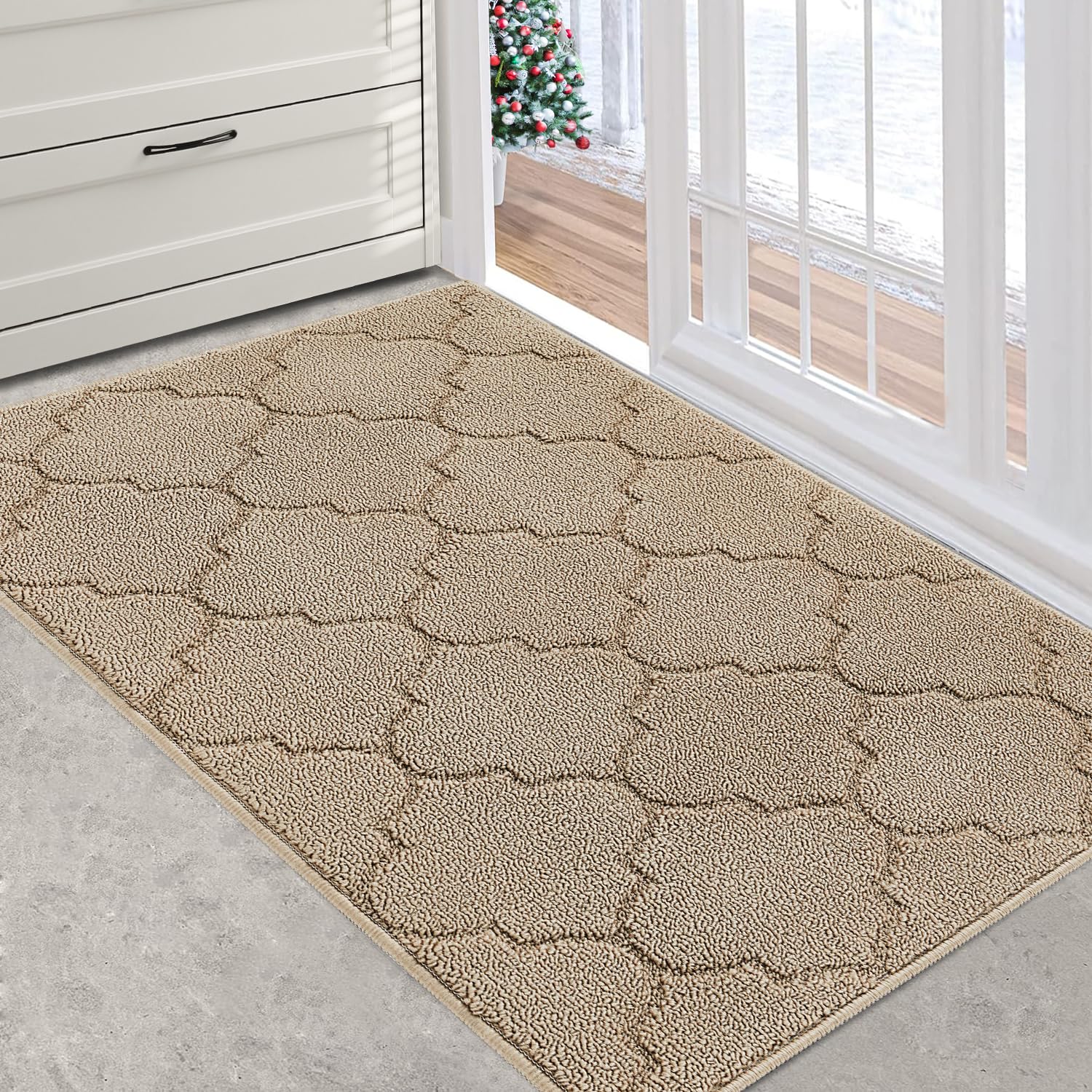 Refetone Indoor Doormat, Front Back Door Mat, Non Slip Door Mats 20'X32' Absorbent Resist Dirt Entrance Inside Floor Mats Door