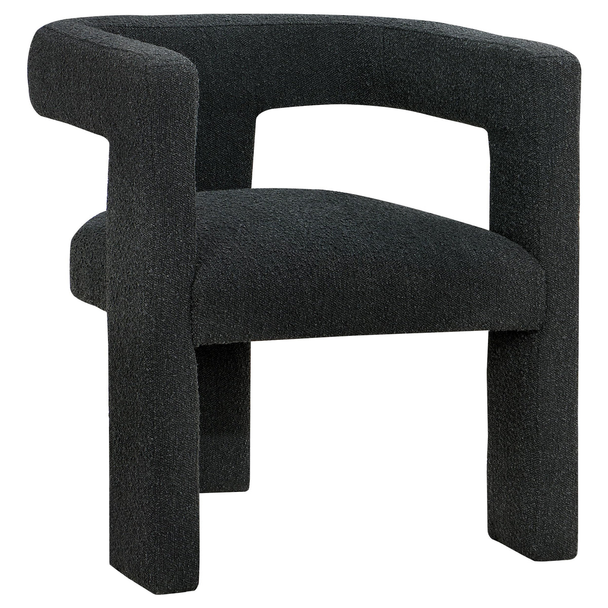 Coaster Home Furnishings Petra Boucle Upholstered Accent Side Chair Black