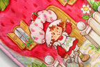 Jay Franco Strawberry Shortcake Berry Playhouse Plush Throw Blanket 46 x 60 Inches Multi