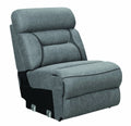 Coaster Home Furnishings 600370AC Camargue Casual Reclining Power Sectional Sofa, Grey