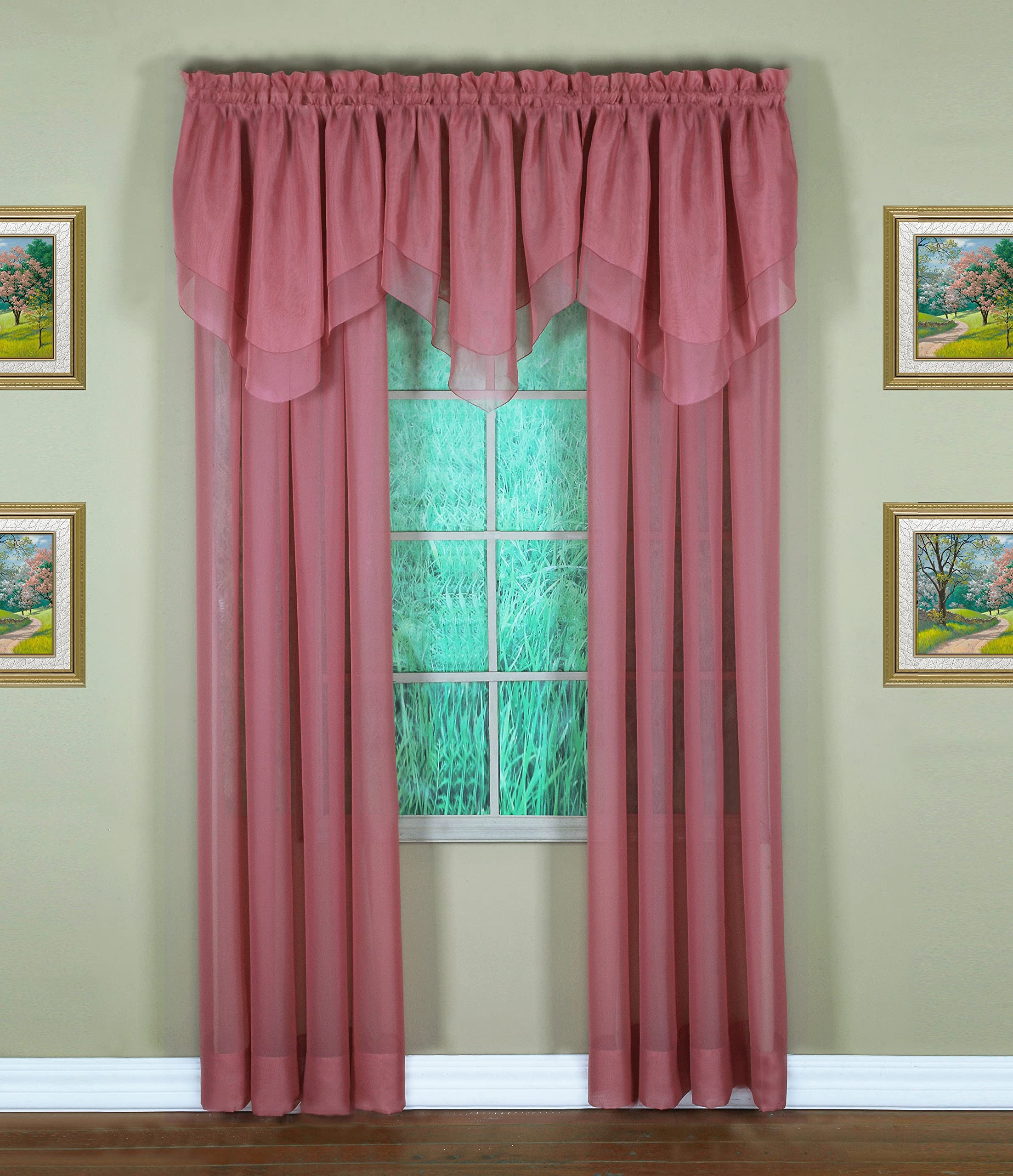 Today'S Curtain Emelia Original Voile Panel 108', Mauve, 60' W X 108' L