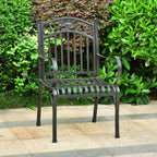 International CaravanInternational Caravan Segovia Iron Arm Chair (Set of 2)