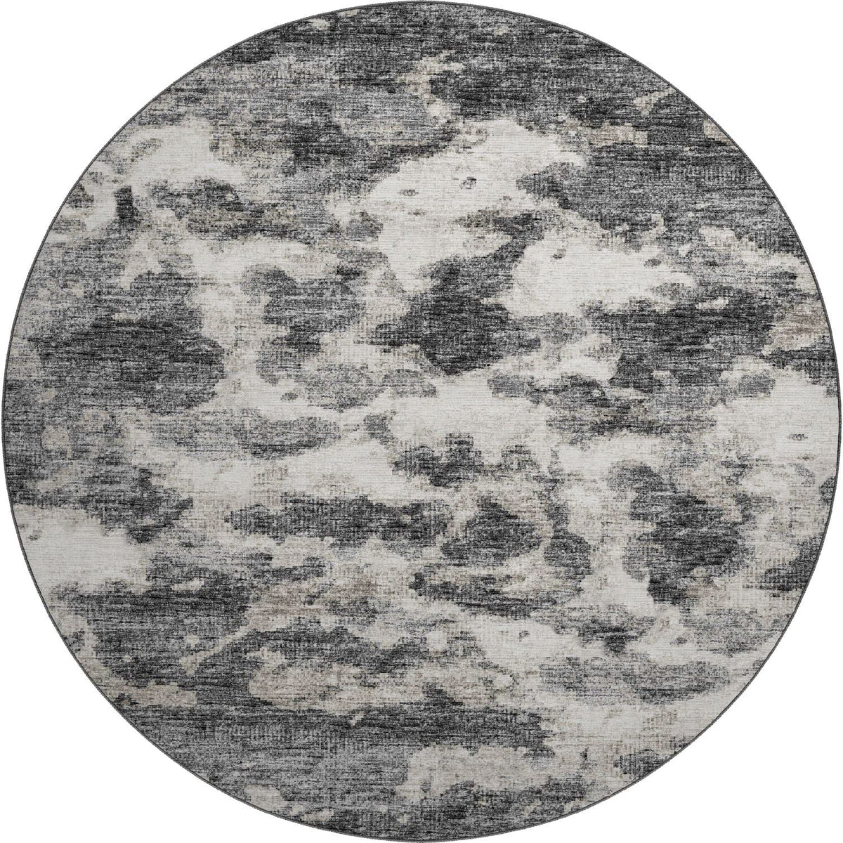 Camberly Cm6 Black Casual Rug Round 8' X 8'