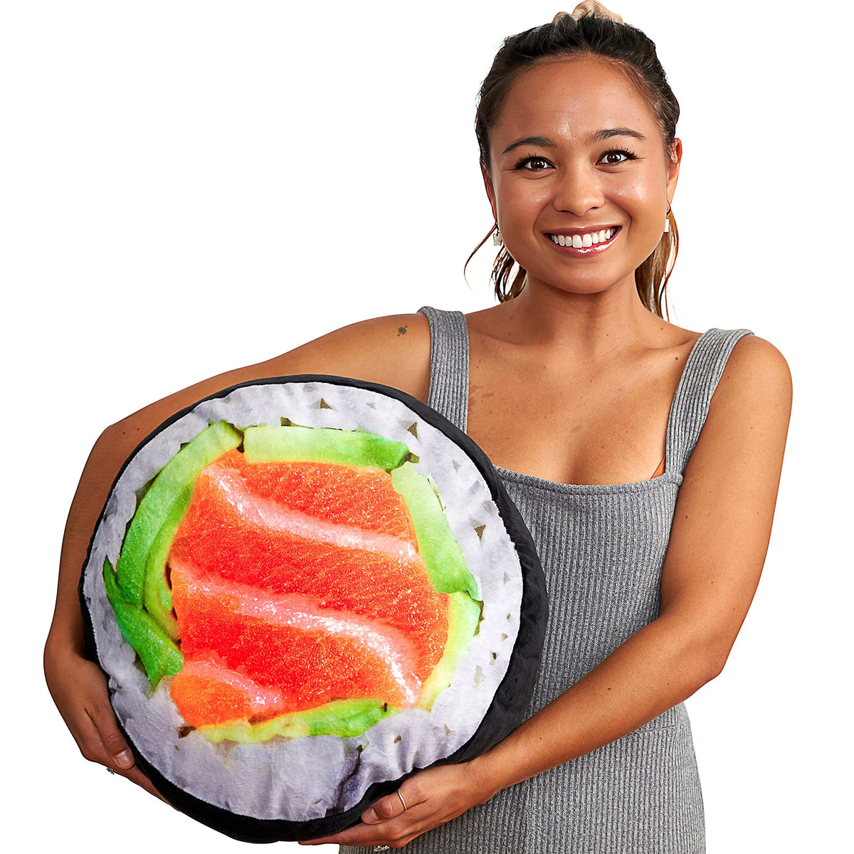 Tiltech Sushi Pillow For Bed, Sofa & Couch, 14' Soft & Plush Sushi Roll Cushion Comfortable For Home, Cute Pillows Japanese Sus
