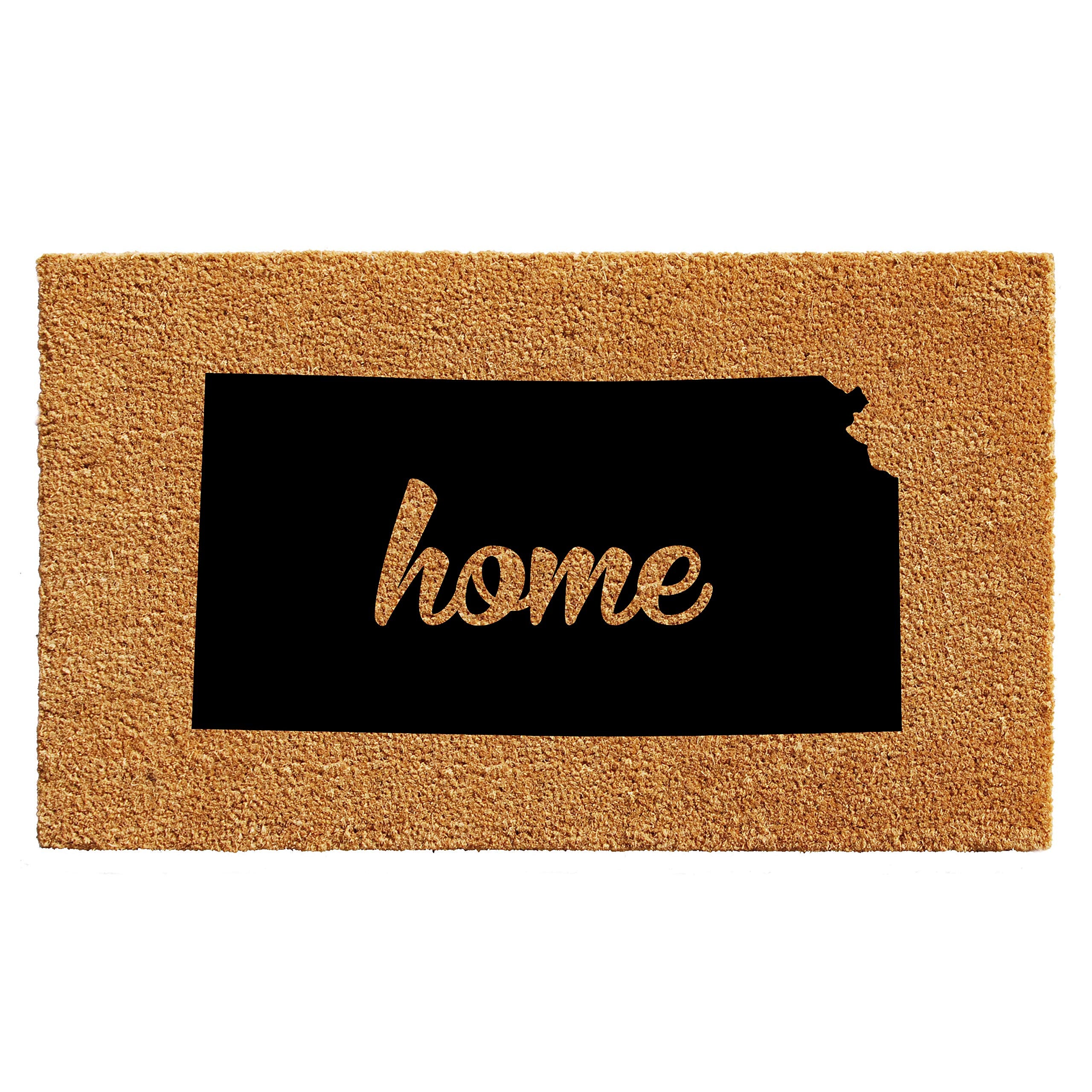 Calloway Mills 105241830 Kansas Doormat, 18' X 30', Natural/Black