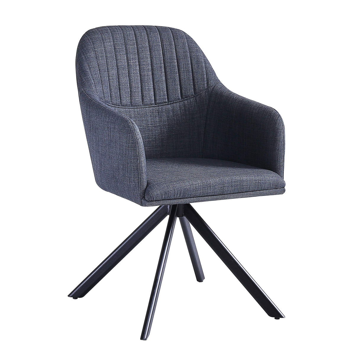 Best Master Furniture Tyana Fabric Office/Accent Chair, Dark Gray