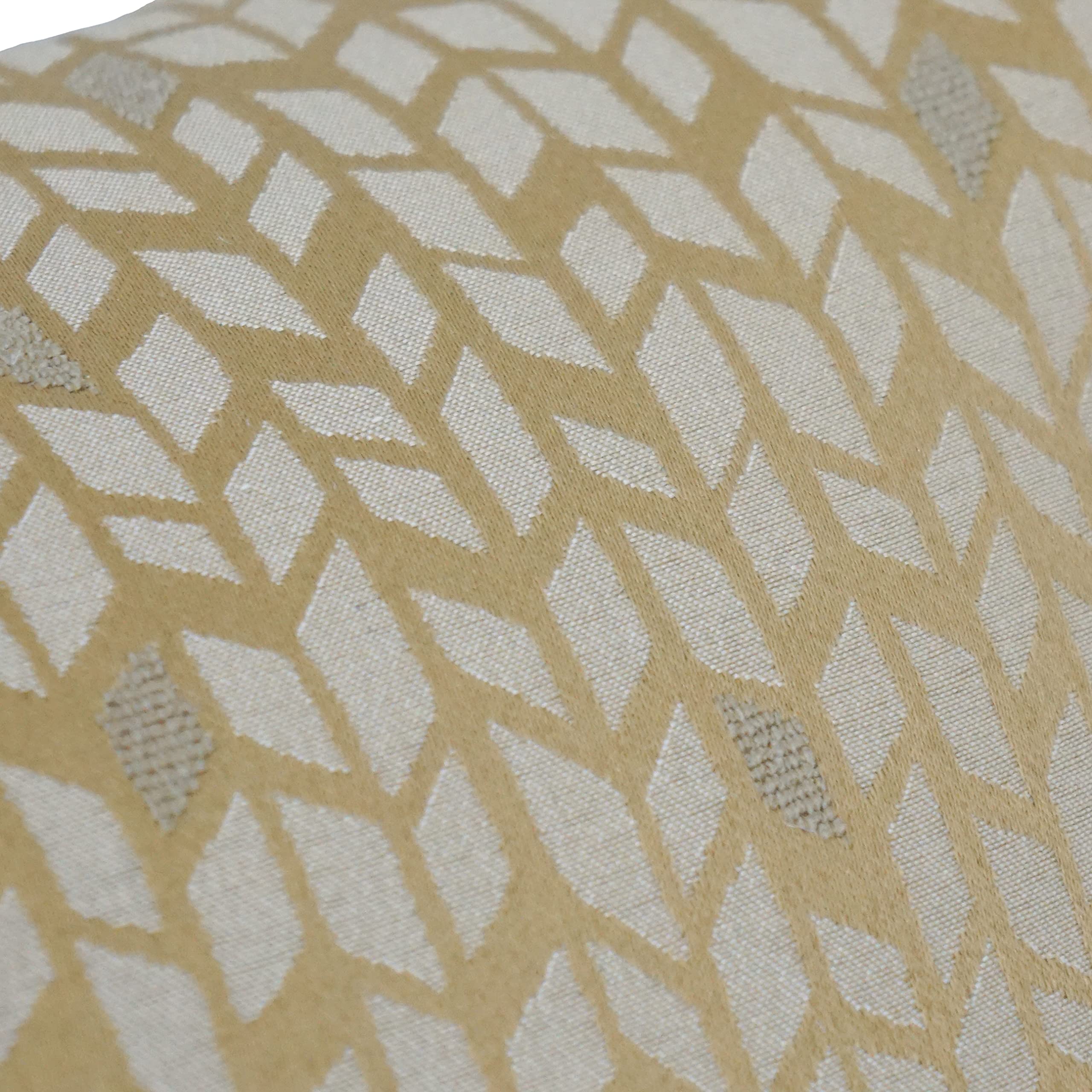 Blazing Needles Square Polyester Jacquard Throw Pillows, 17&quot;, Banyan Camel 2 Count