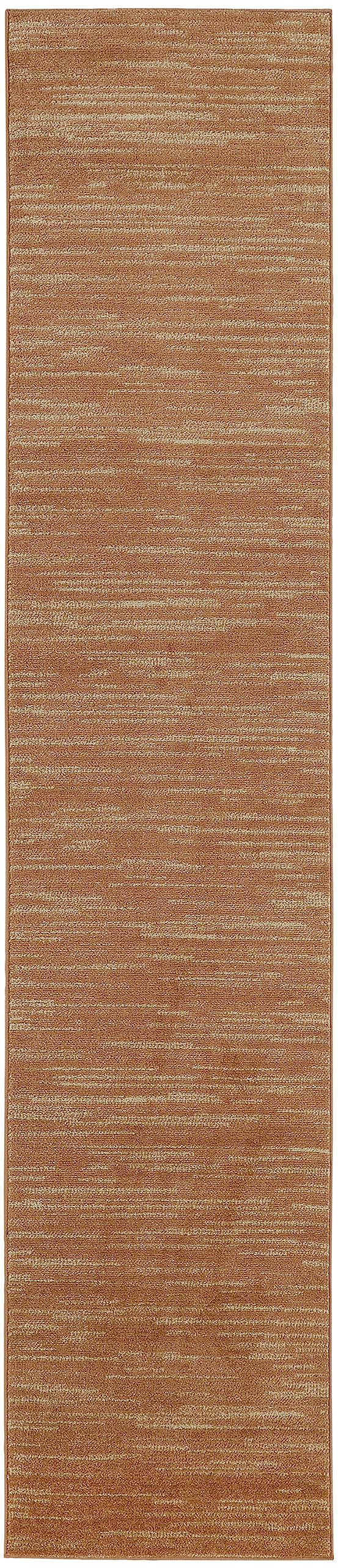 Nourison Essentials Indoor/Outdoor Rust 2'2' X 10' Area Rug, Easy Cleaning, Non Shedding, Bed Room, Living Room, Dining Room, Backyard, Deck, Patio (2X10)