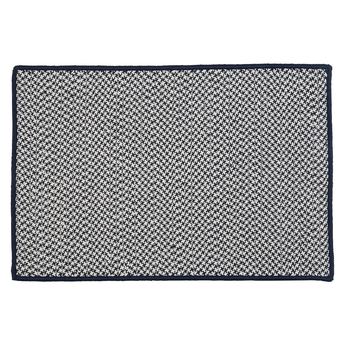 Colonial Mills Houndstooth Doormats - Navy 45&quot; X 70&quot;