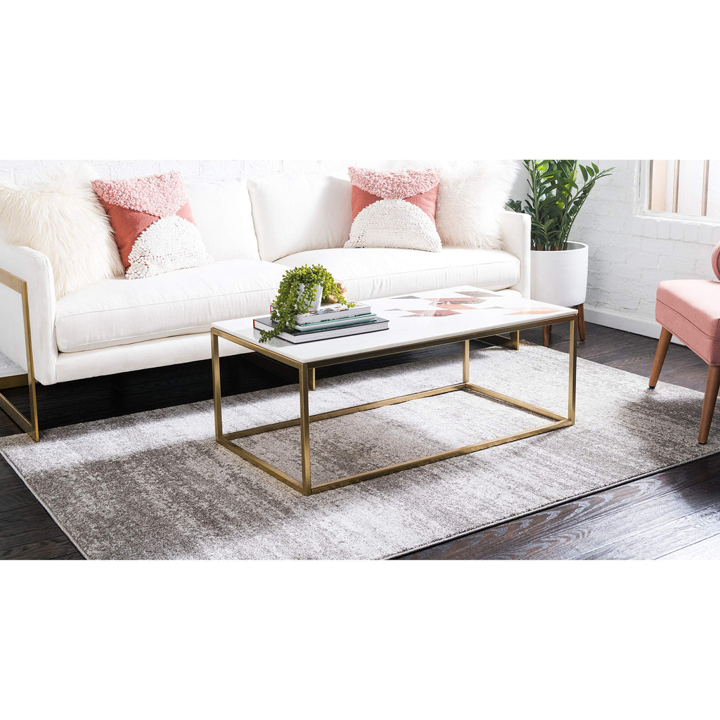 Unique Loom Del Mar Collection Area Rug - Lucille (5' 3'' X 8' Rectangle, Bone Beige)