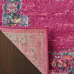 Nourison Passion Fuchsia 1'10'' X 6' Area -Rug, Boho, Traditional, Easy -Cleaning, Non Shedding, Bed Room, Living Room, Hallway,