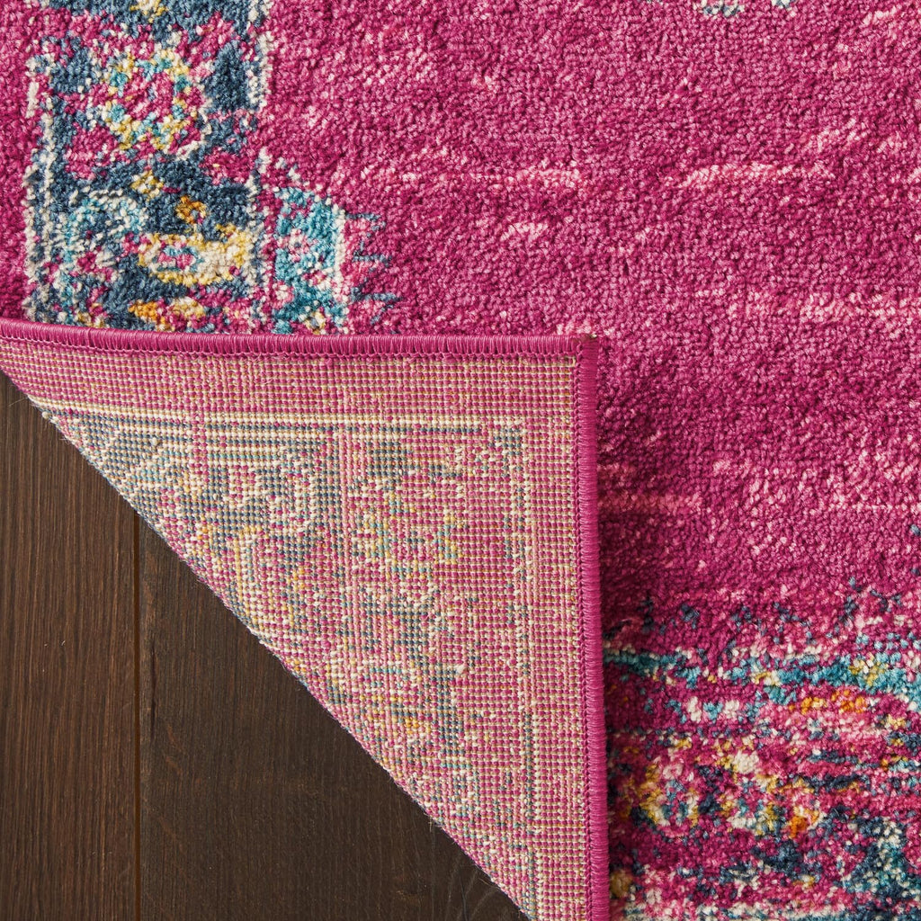 Nourison Passion Fuchsia 9' X 12' Area Rug, Boho, Traditional, Easy Cleaning, Non Shedding, Bed Room, Living Room, Hallway (9X12)