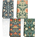 Tegeme 4 Pcs William Morris Floral Kitchen Dishcloth, Vintage Dish Towel