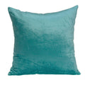 HomeRoots 50% Cotton, 50% Viscose 18' x 7' x 18' Transitional Aqua Solid Pillow Cover with Poly Insert