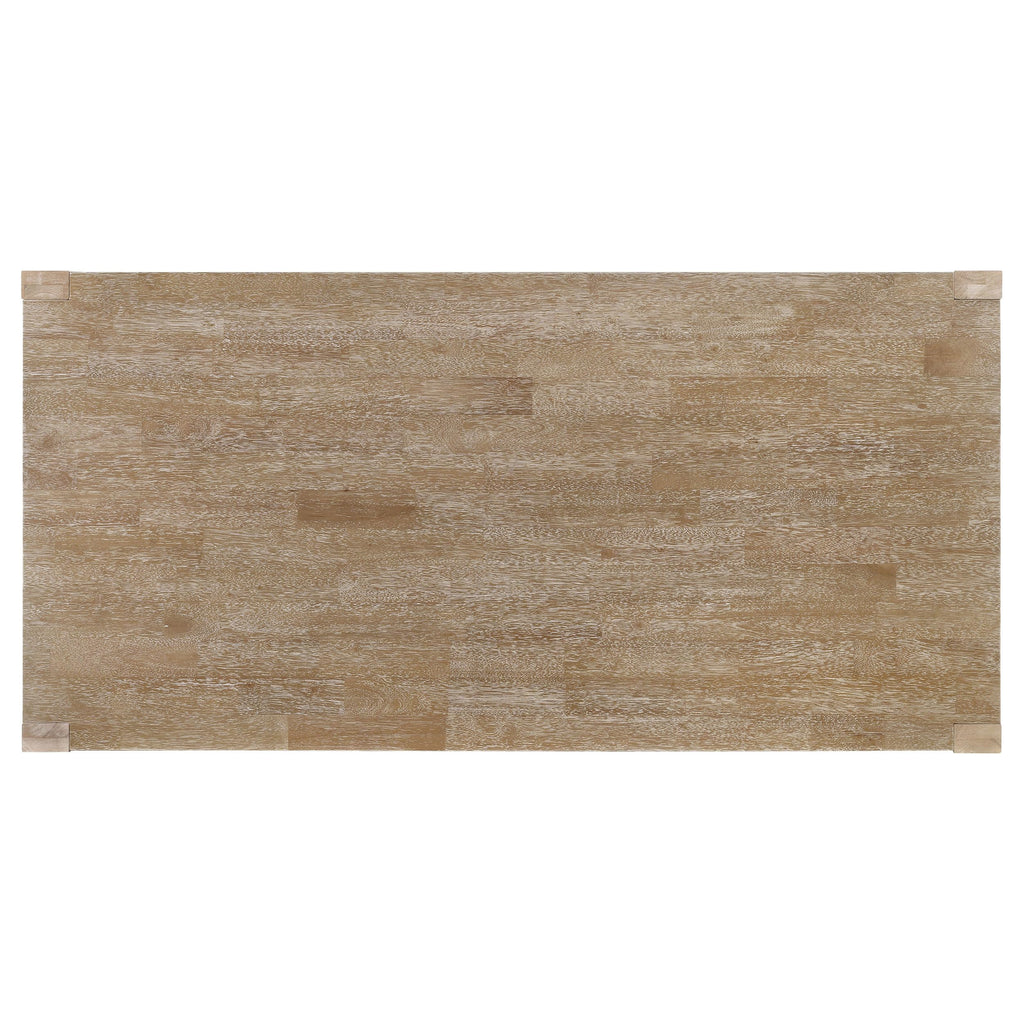 Coaster Home Furnishings Scottsdale 71-inch Solid Wood Dining Table Washed Brown