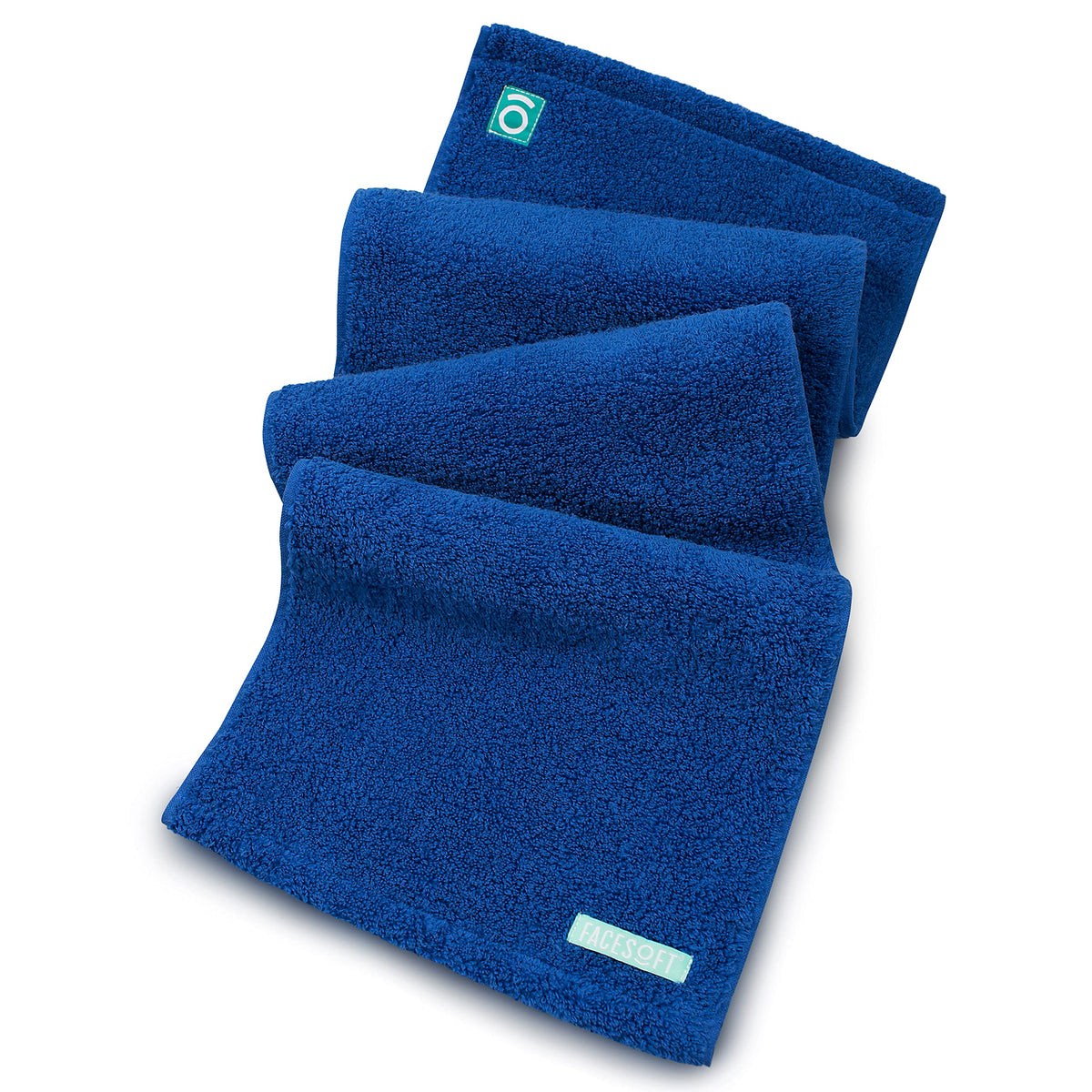 FACESOFT Eco Sweat Active Towel - Soft and Absorbent Cotton Exercise Towel - No Synthetic Microfibers or Plastics - Perfect Swea