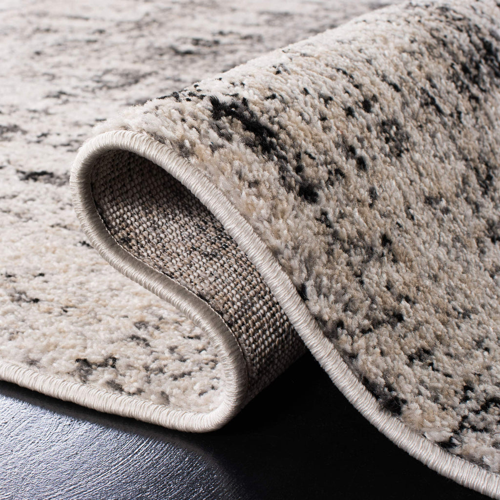 Safavieh Adirondack Collection Runner Rug - 2'6'' X 6', Silver & Black, Modern Abstract Design, Non-Shedding & Easy Care, Ideal