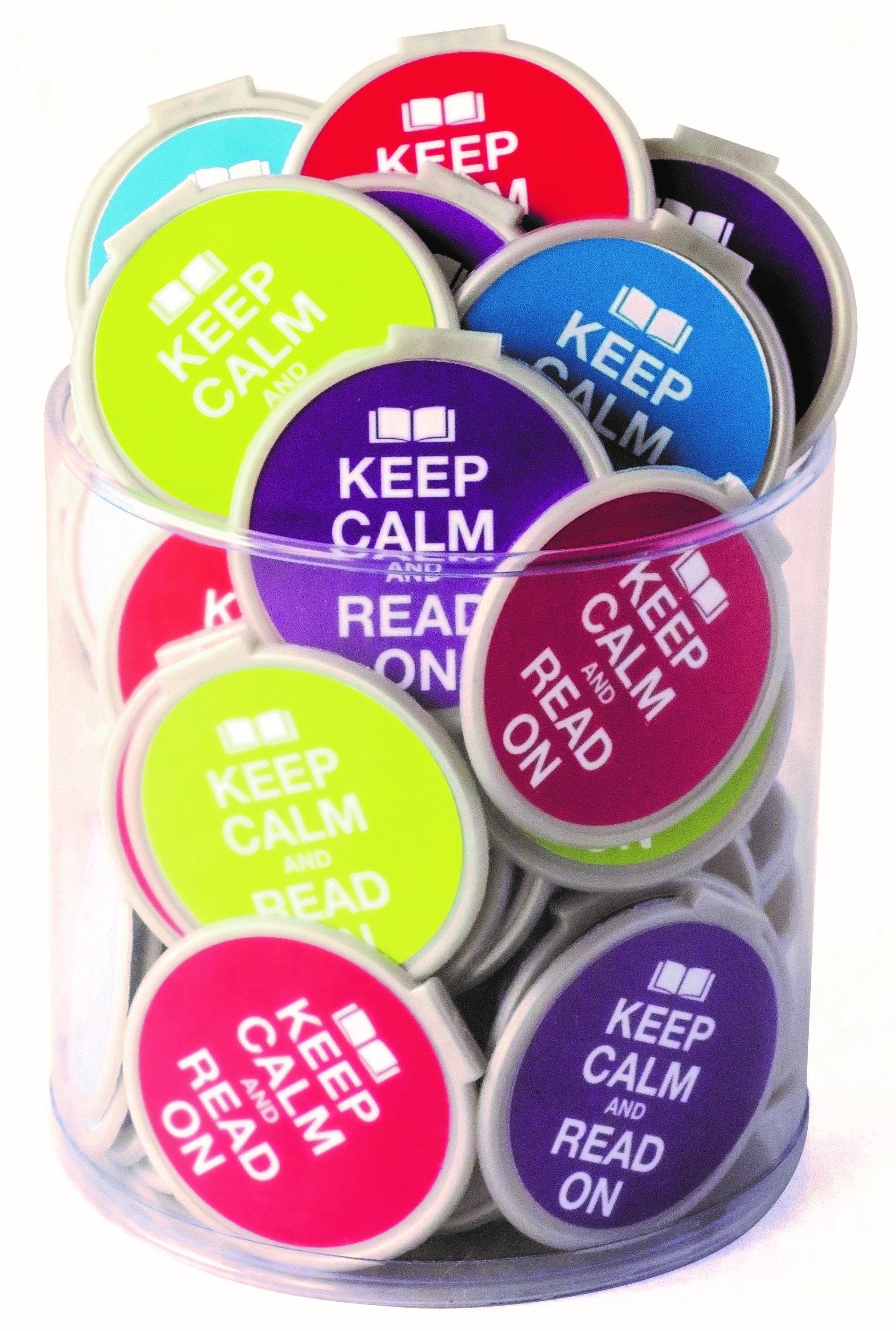 Keep Calm & Read On Bulk Bookmarks For Teens - 75 Bookmarks For Kids Girls Boys- School Student Incentives - Library Incentives