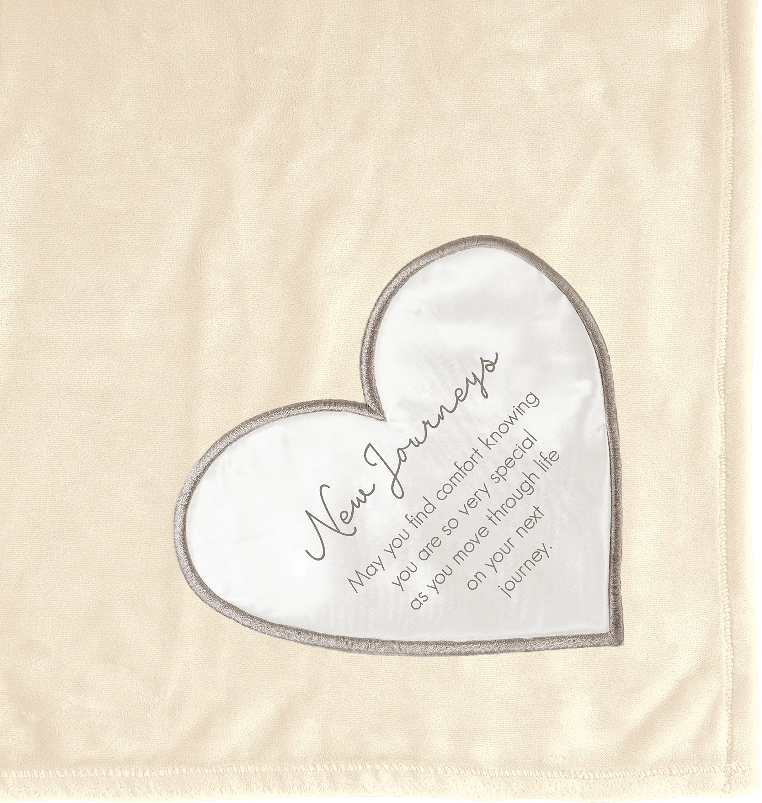 Pavilion - New Journeys - 50 X 60 Inch Soft Royal Plush Tan Throw Blanket