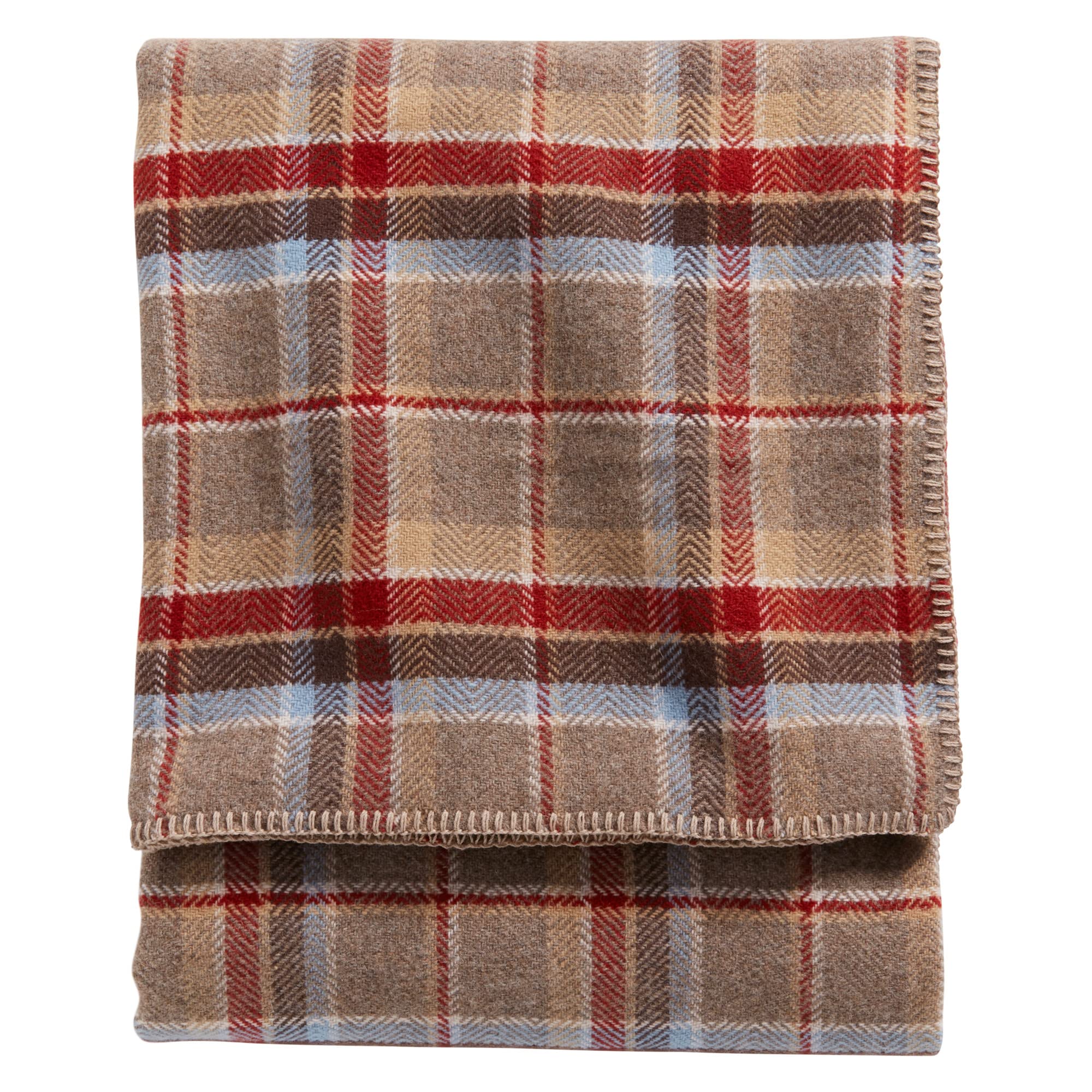 Pendleton Eco-Wise Wool Easy Care Twin Blanket, Red Jasper