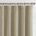 jinchan Burlap Look Curtains 96 Inches Long Linen Textured Curtains for Living Room Light Filtering Farmhouse Curtains Rod Pocke